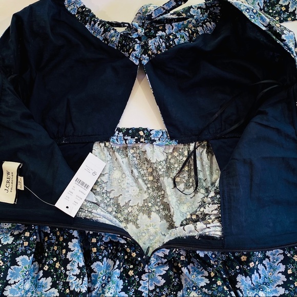 J. Crew Collection Halter Cutout Dress In Ratti Pacific Paisley - Picture 14 of 15